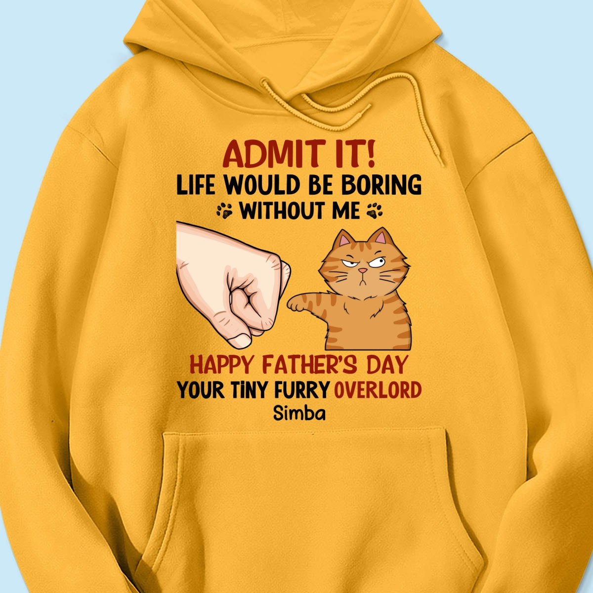 Admit It Life Would Be Boring Without Us Funny Cute Cats Personalized Shirt, Father‘s Day Gift For Cat Dad