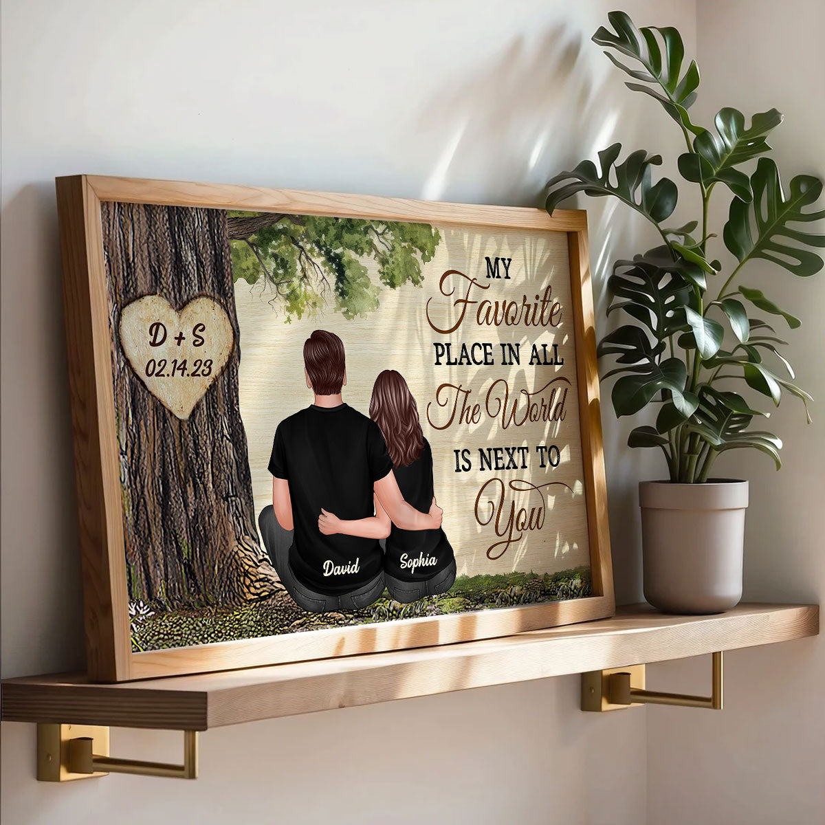 Personalized Couple Poster, Favorite Place Is Next To You, Gift, Anniversary Gift for Couples, for Him, for Her