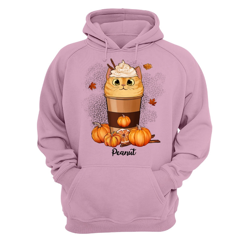 Cats In Pumpkin Spice Latte Fall Season Personalized Shirt
