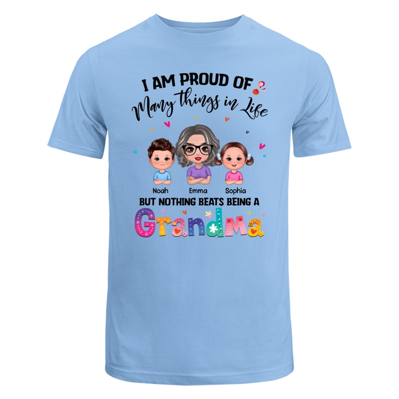 Nothing Beats Being A Grandma Doll Woman With Kids Personalized Shirt