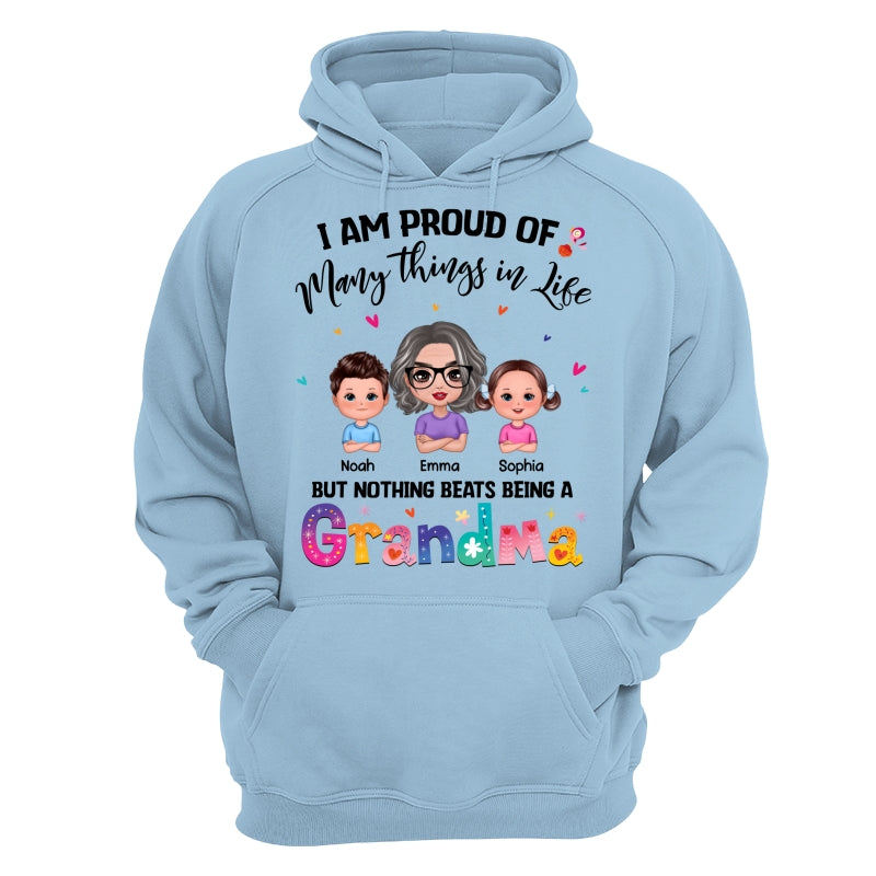 Nothing Beats Being A Grandma Doll Woman With Kids Personalized Shirt