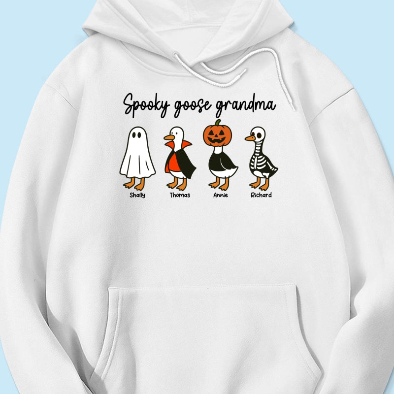 Halloween Funny Cute Spooky Goose Grandma Personalized Shirt