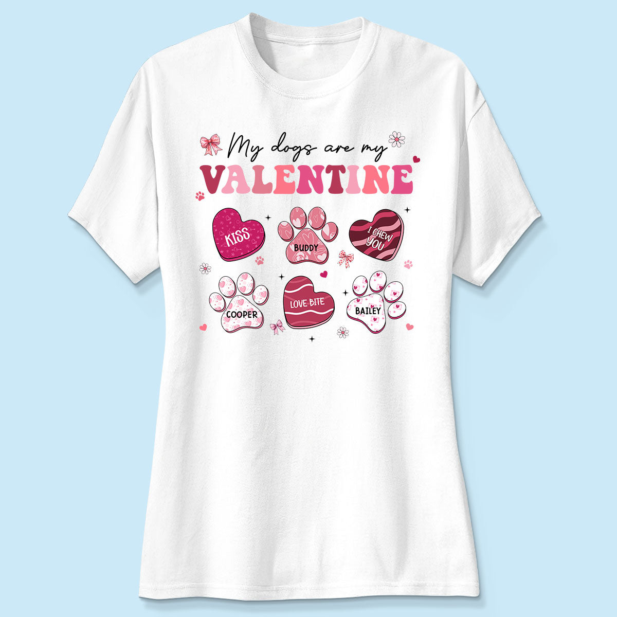 My Dogs Cats Are My Coquette Paw Gift For Pet Lover Personalized Shirt