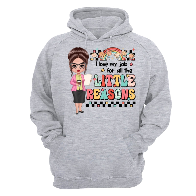 Teacher Back To School Teacher Gift Love My Job For All The Little Reasons Doll Teacher Personalized Shirt