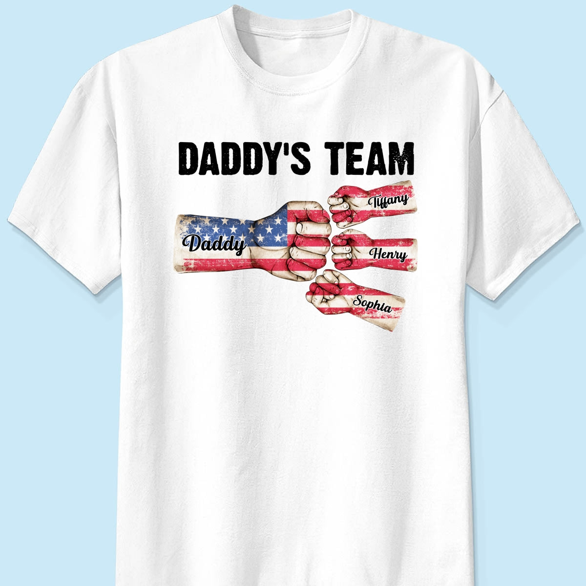American Daddy‘s Team Personalized Shirt
