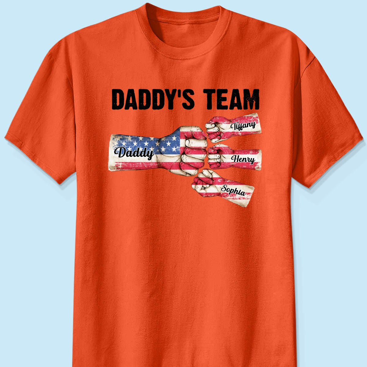 American Daddy‘s Team Personalized Shirt