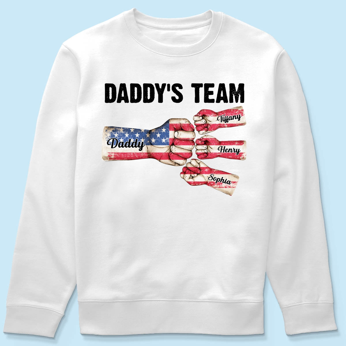 American Daddy‘s Team Personalized Shirt