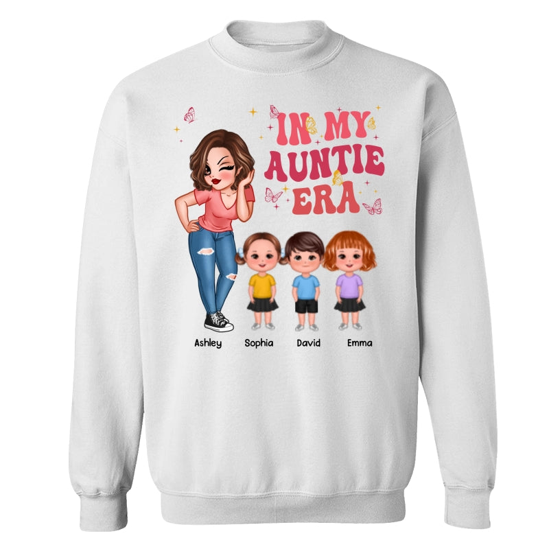 In My Auntie Era Pretty Woman With Cute Kids Personalized Shirt