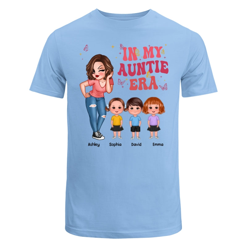 In My Auntie Era Pretty Woman With Cute Kids Personalized Shirt
