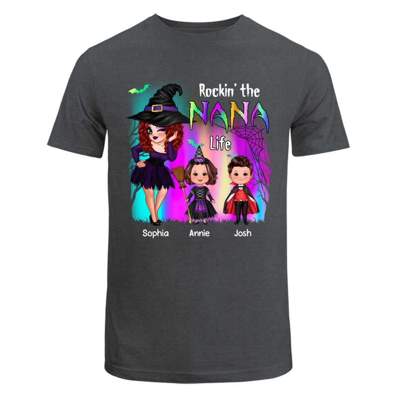 Rockin‘ The Nana Life Halloween Aurora Personalized Shirt