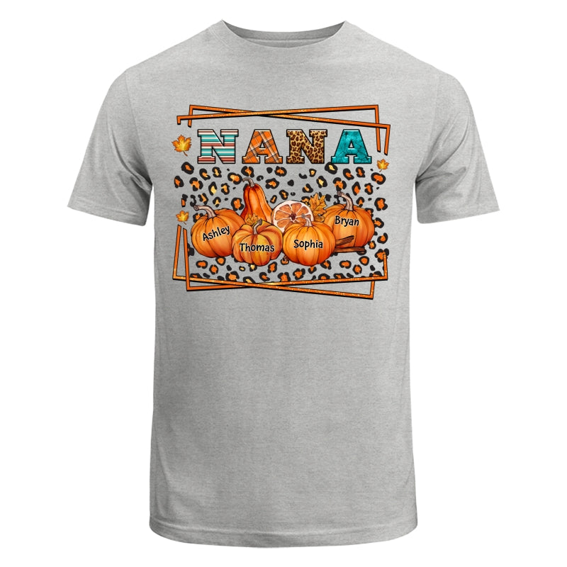 Fall Season Grandma Leopard Pumpkins Personalized Shirt
