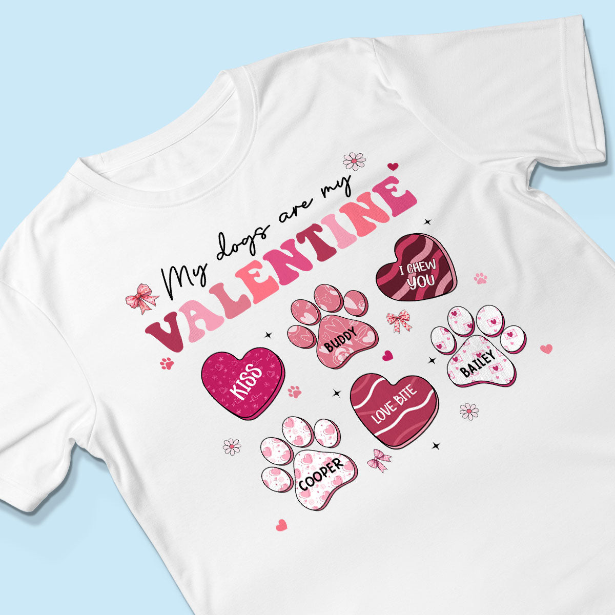 My Dogs Cats Are My Coquette Paw Gift For Pet Lover Personalized Shirt