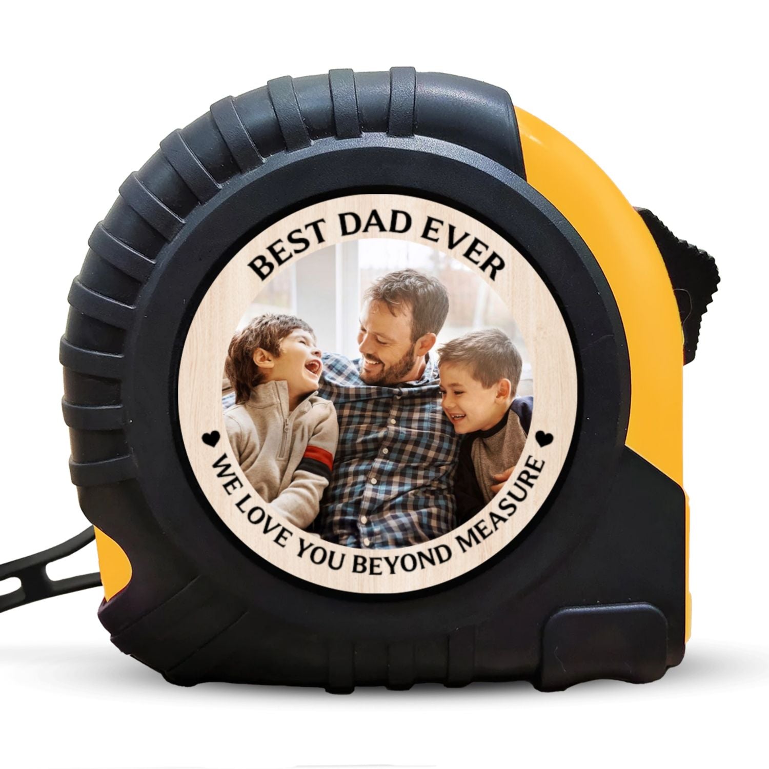 Best Dad Ever We Love You Beyond Measure Personalized Tape Measure