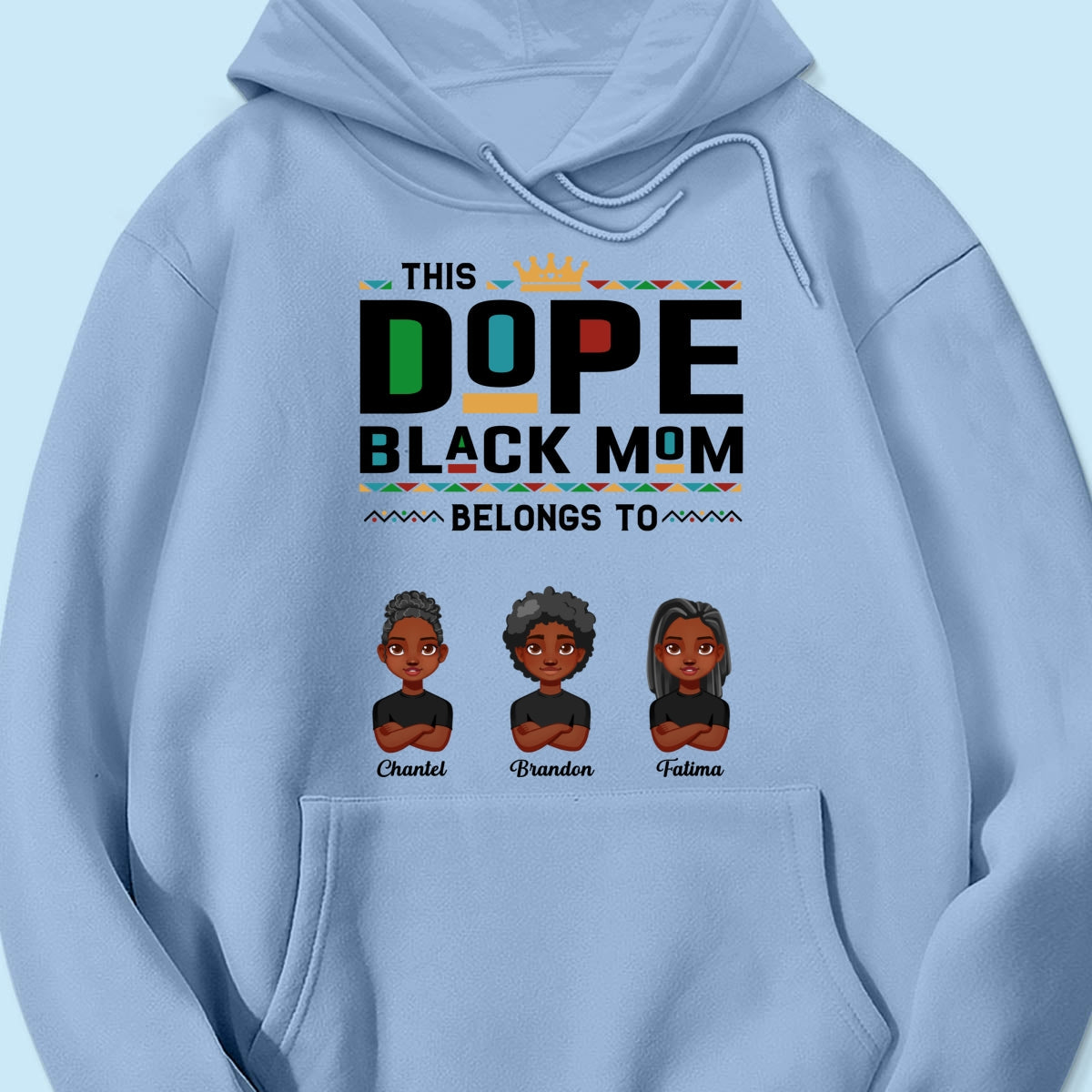 This Dope Black Mom Dad Belongs To Cute Vector Kids Personalized Shirt