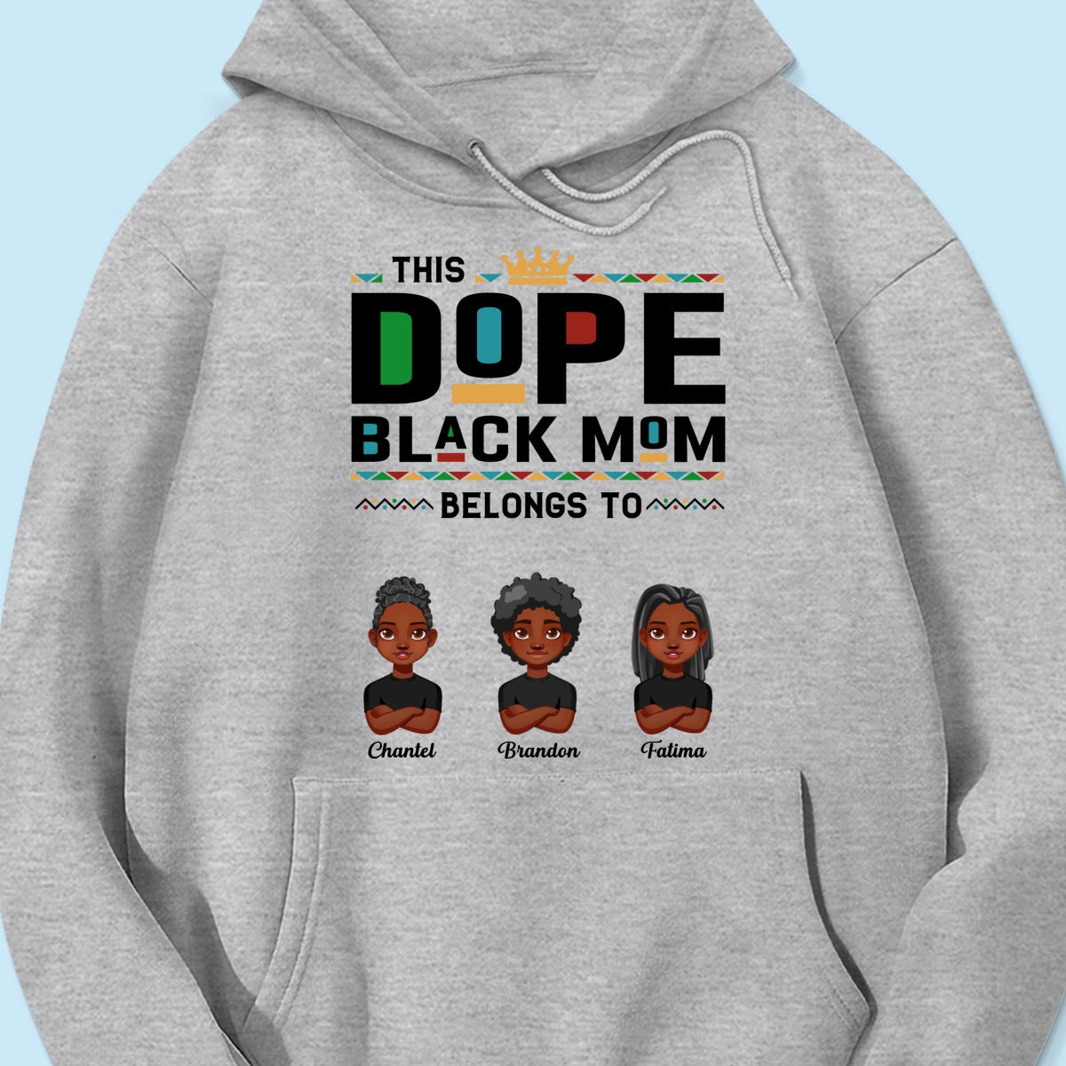 This Dope Black Mom Dad Belongs To Cute Vector Kids Personalized Shirt