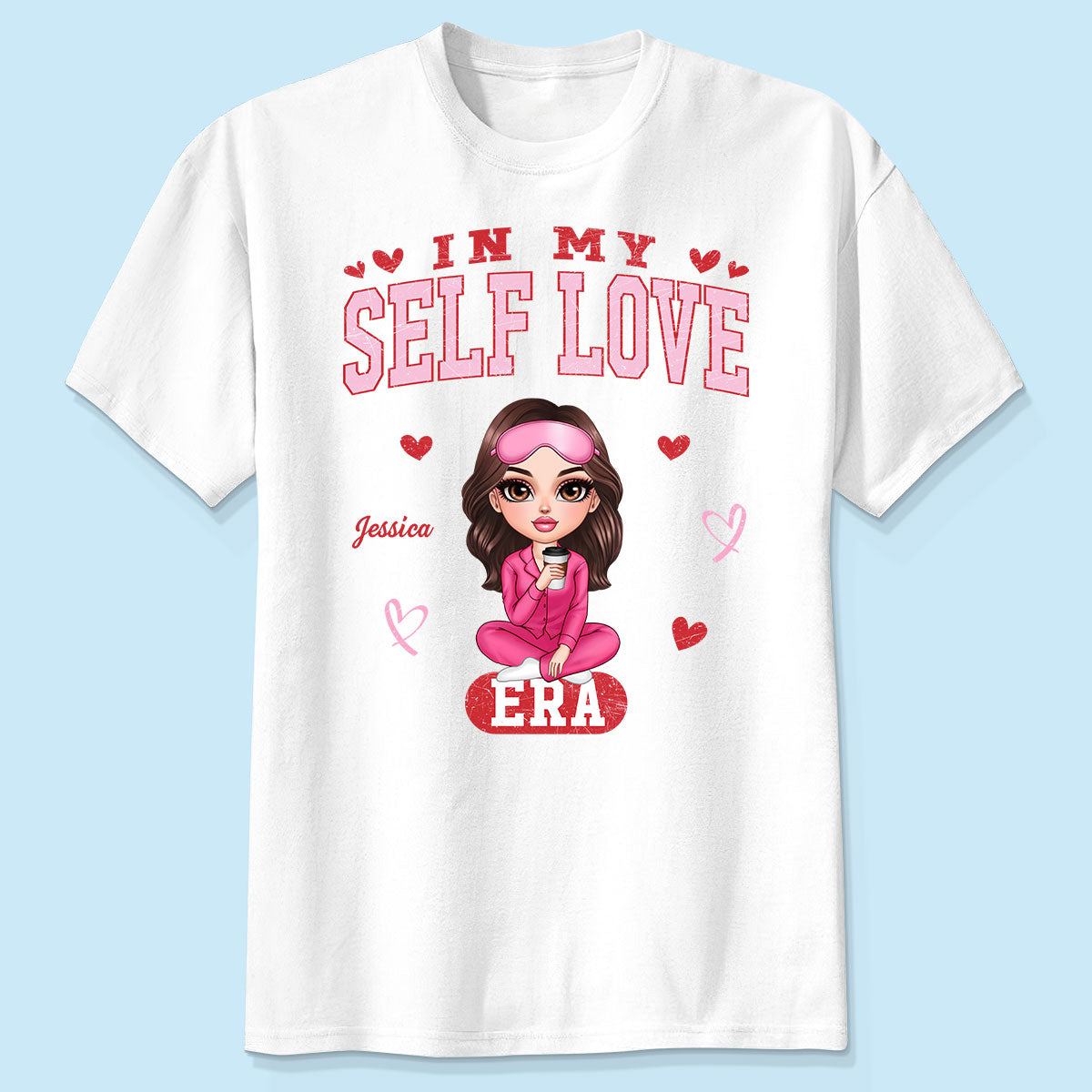 In My Self Love Era Valentine's Personalized Sweater, Personalized Anti- Sweater