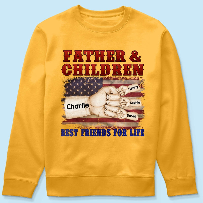 Father & Children Best Friends for Life Personalized Shirt