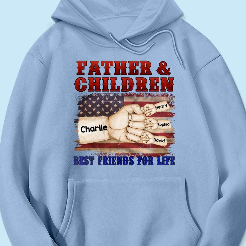Father & Children Best Friends for Life Personalized Shirt