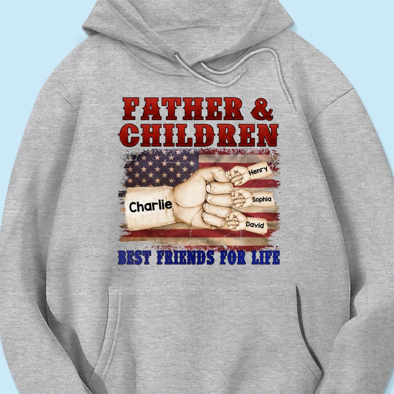 Father & Children Best Friends for Life Personalized Shirt