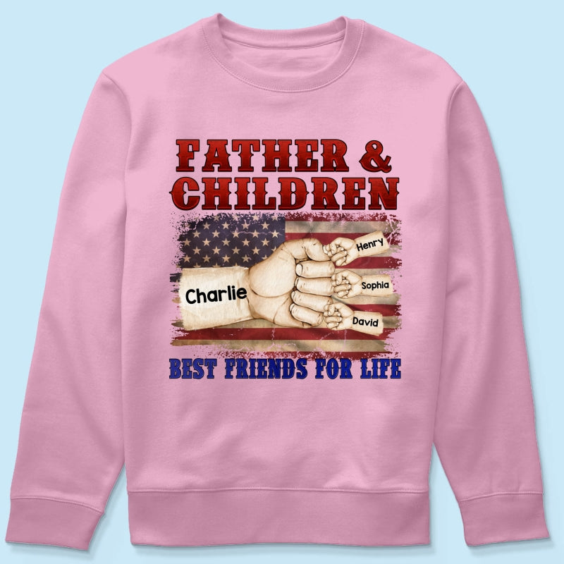 Father & Children Best Friends for Life Personalized Shirt