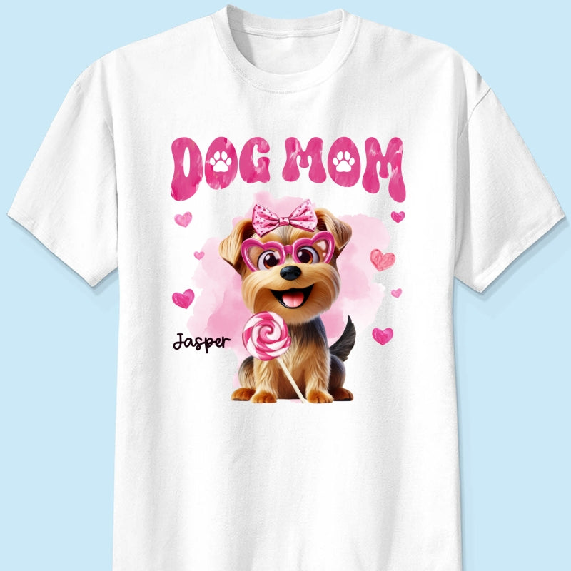 Funny Cartoon Dogs Dog Mom Personalized Shirt, Gift For Dog Lovers, Dog Moms