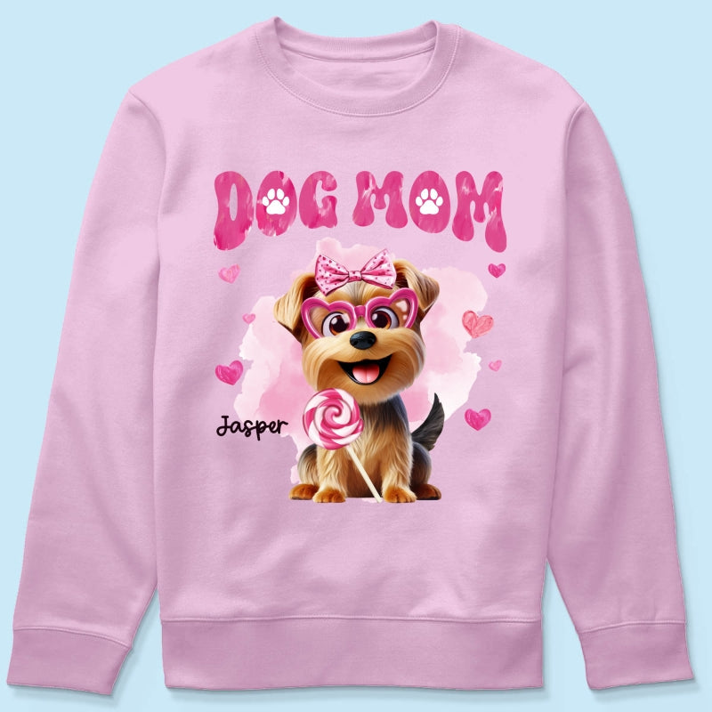 Funny Cartoon Dogs Dog Mom Personalized Shirt, Gift For Dog Lovers, Dog Moms