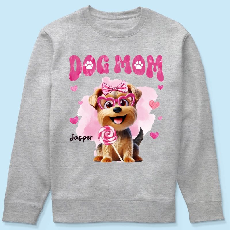 Funny Cartoon Dogs Dog Mom Personalized Shirt, Gift For Dog Lovers, Dog Moms