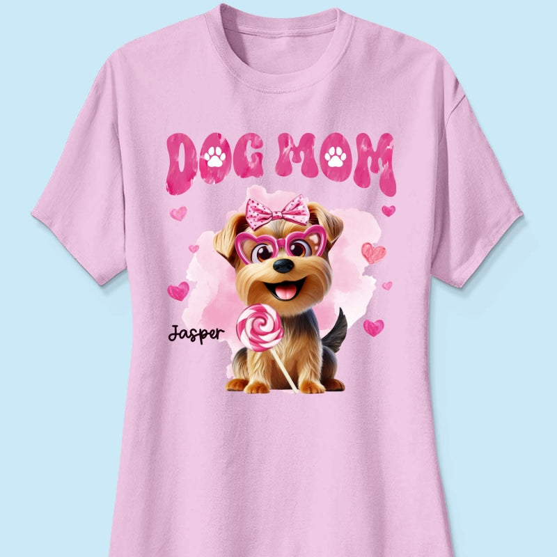 Funny Cartoon Dogs Dog Mom Personalized Shirt, Gift For Dog Lovers, Dog Moms