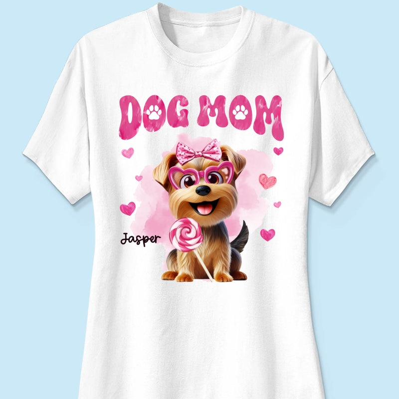 Funny Cartoon Dogs Dog Mom Personalized Shirt, Gift For Dog Lovers, Dog Moms