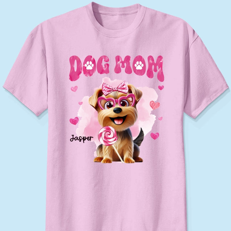 Funny Cartoon Dogs Dog Mom Personalized Shirt, Gift For Dog Lovers, Dog Moms