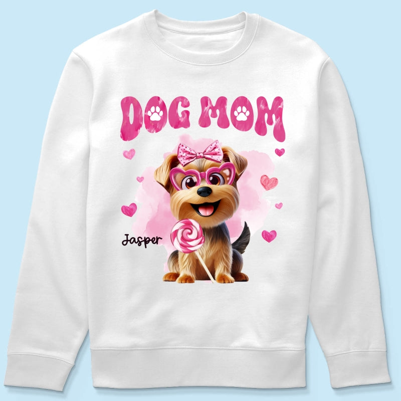 Funny Cartoon Dogs Dog Mom Personalized Shirt, Gift For Dog Lovers, Dog Moms