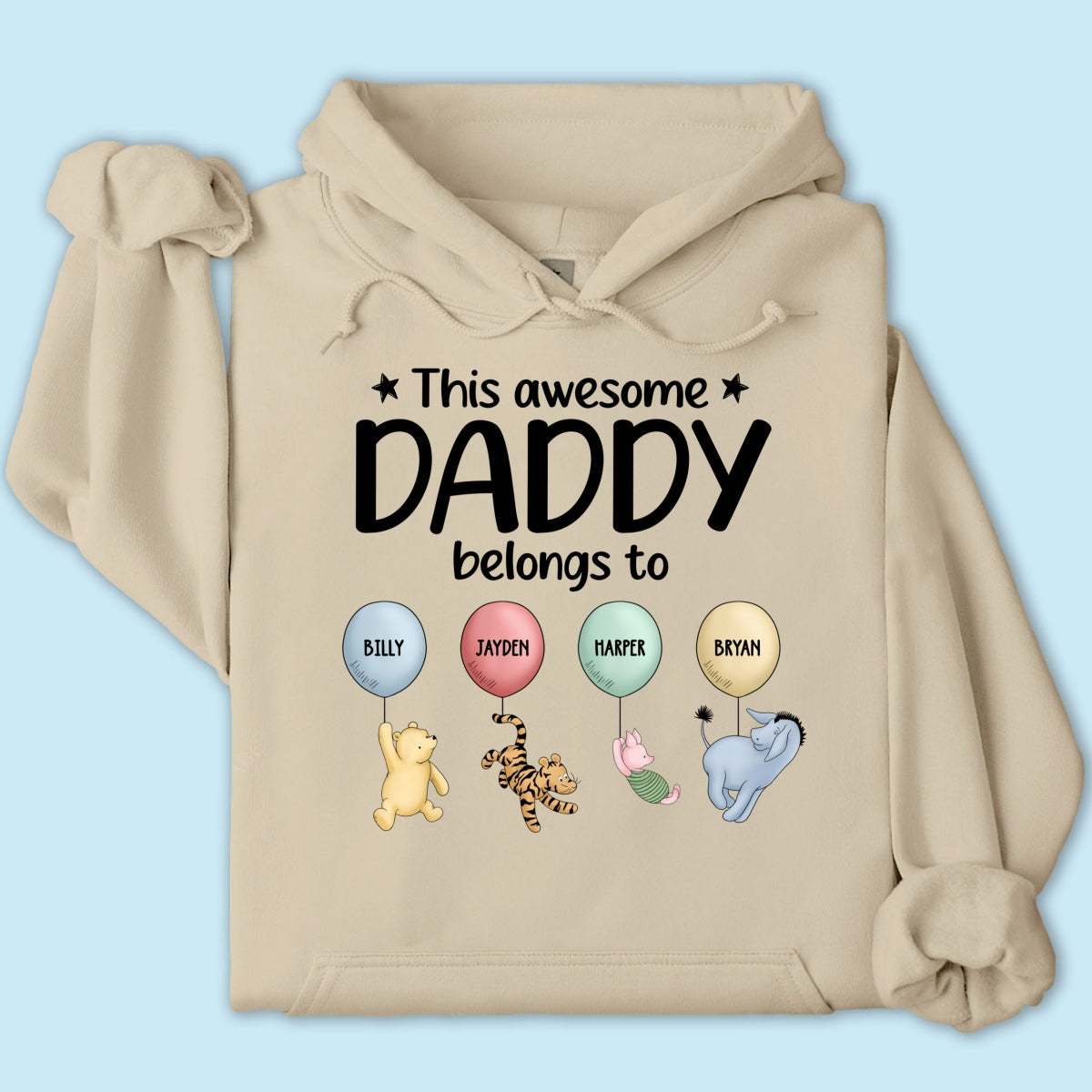 This Awesome Daddy Belongs To Cute Characters Personalized Shirt