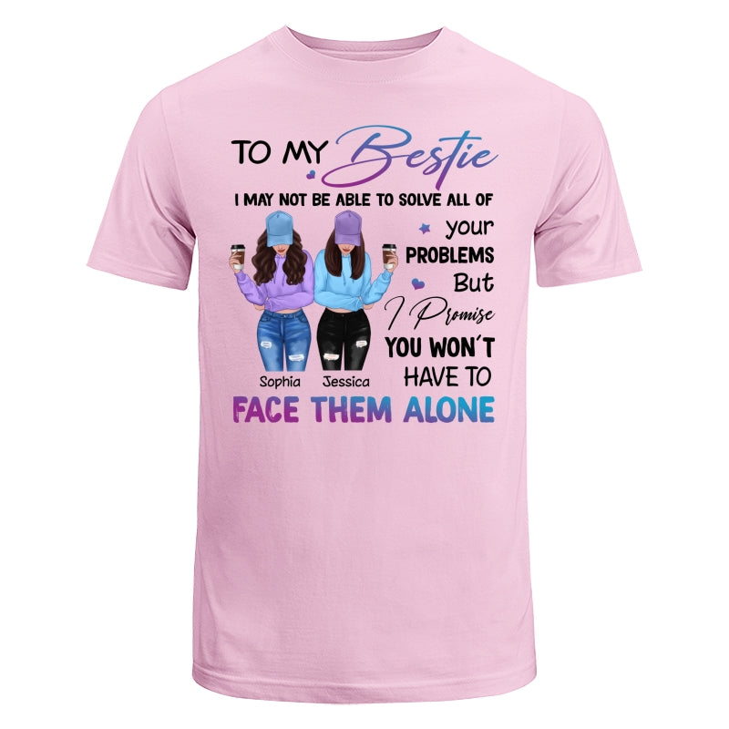 Front View Besties To My Bestie Gift For Best Friends Personalized Shirt