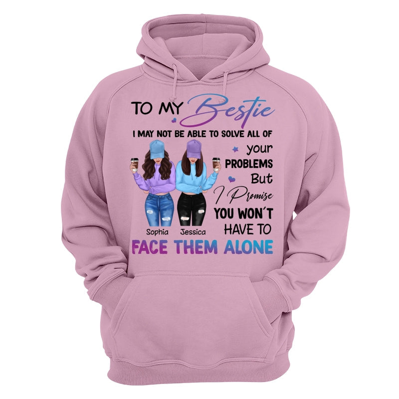 Front View Besties To My Bestie Gift For Best Friends Personalized Shirt