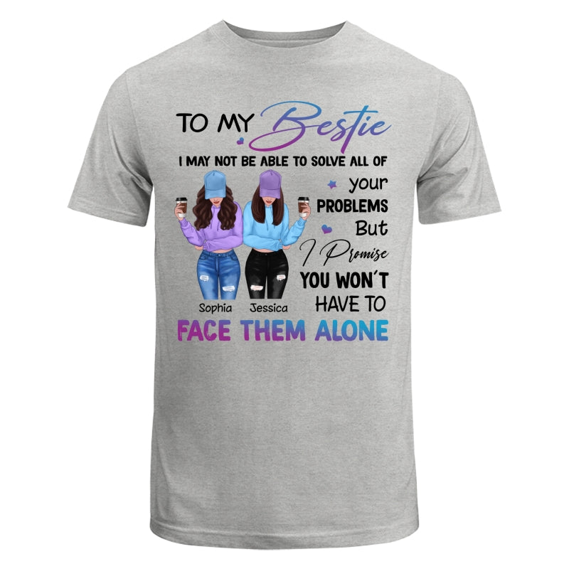Front View Besties To My Bestie Gift For Best Friends Personalized Shirt