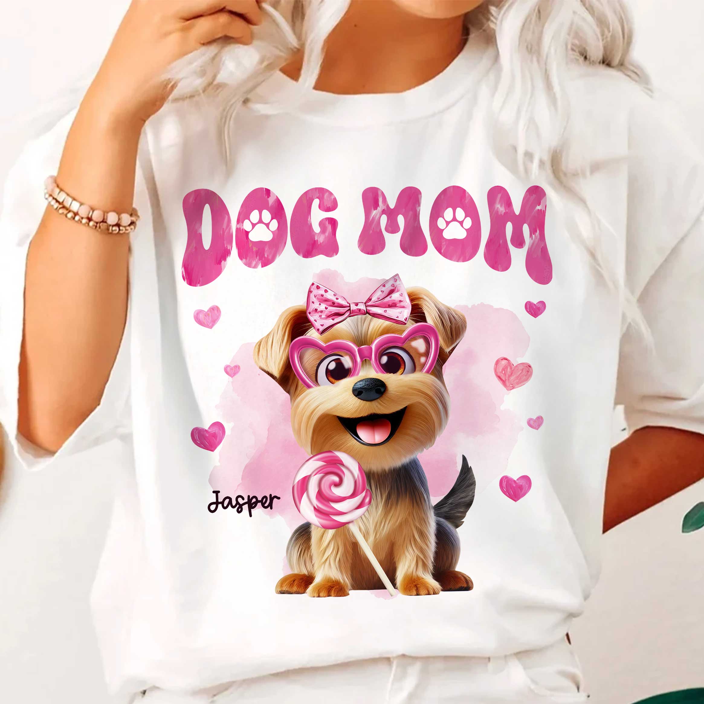 Funny Cartoon Dogs Dog Mom Personalized Shirt, Gift For Dog Lovers, Dog Moms