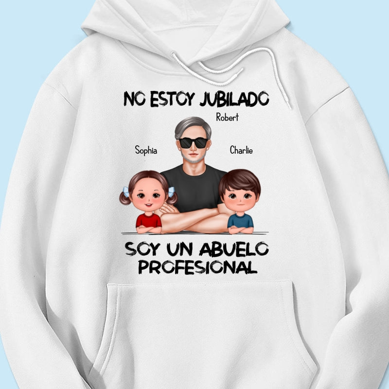 Retired Grandpa Spanish Abuelo Personalized Shirt