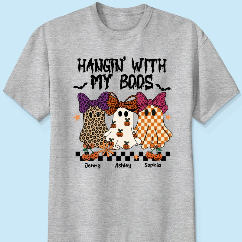 Hanging with my Boos Personalized Matching Besties Sweatshirt, Fall Gift for Besties