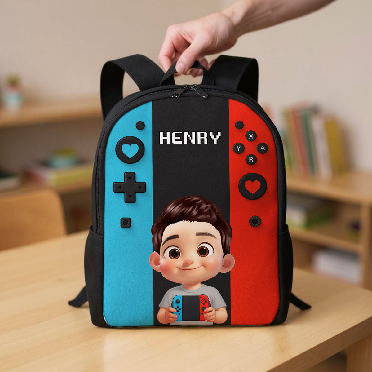 Gamer Design for Boys Girls - Personalized Backpack