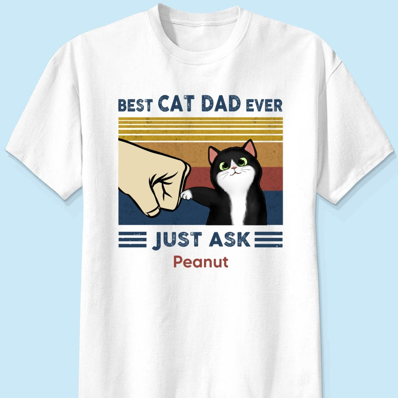 Best Cat Dad Ever - Personalised Father's Day Gift | Premium Quality T-Shirt