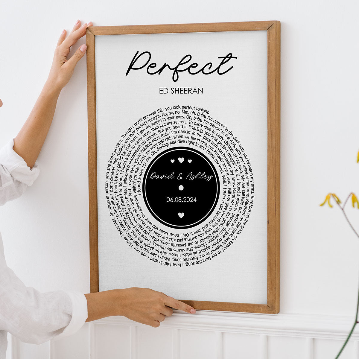 Couple Favorite Song Vinyl Record Personalized Poster, Heartfelt 2025 Gift For Couple, For Him, For Her