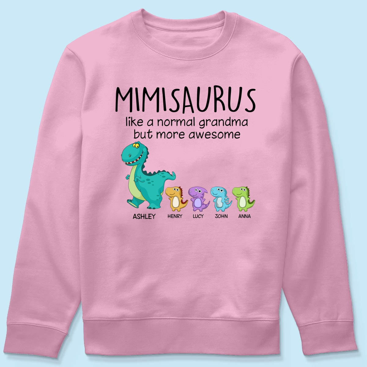 Grandmasaurus And Kids Personalized Shirt