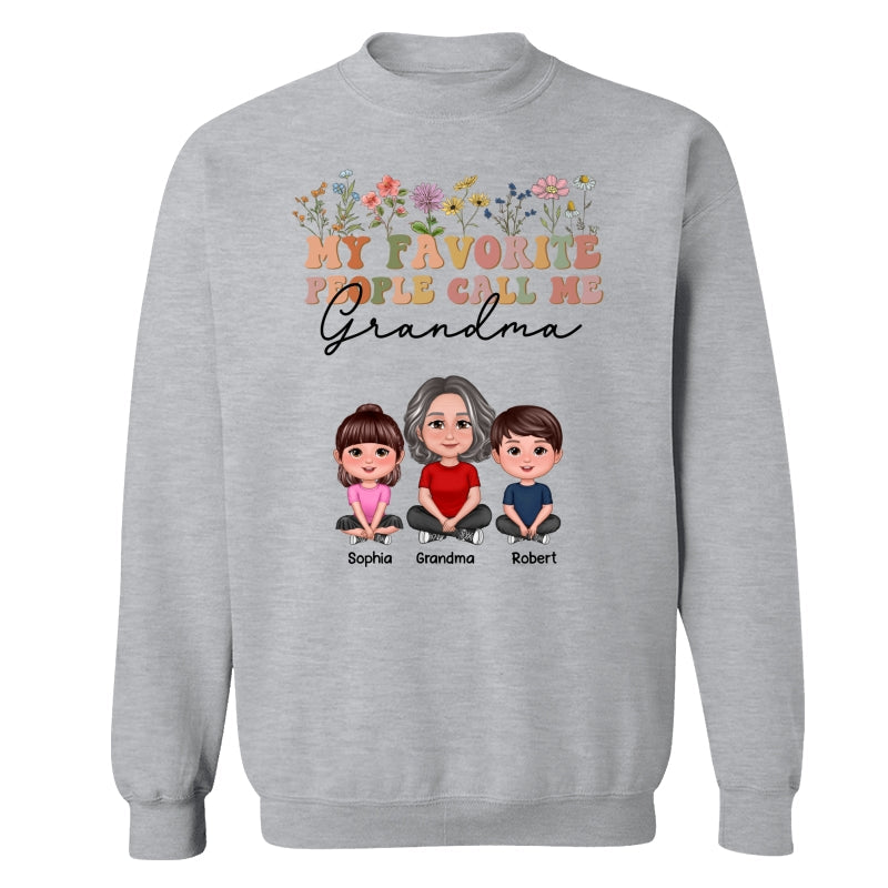 My Favorite People Call Me Mother‘s Day Gift For Grandma Mom Auntie Personalized Shirt
