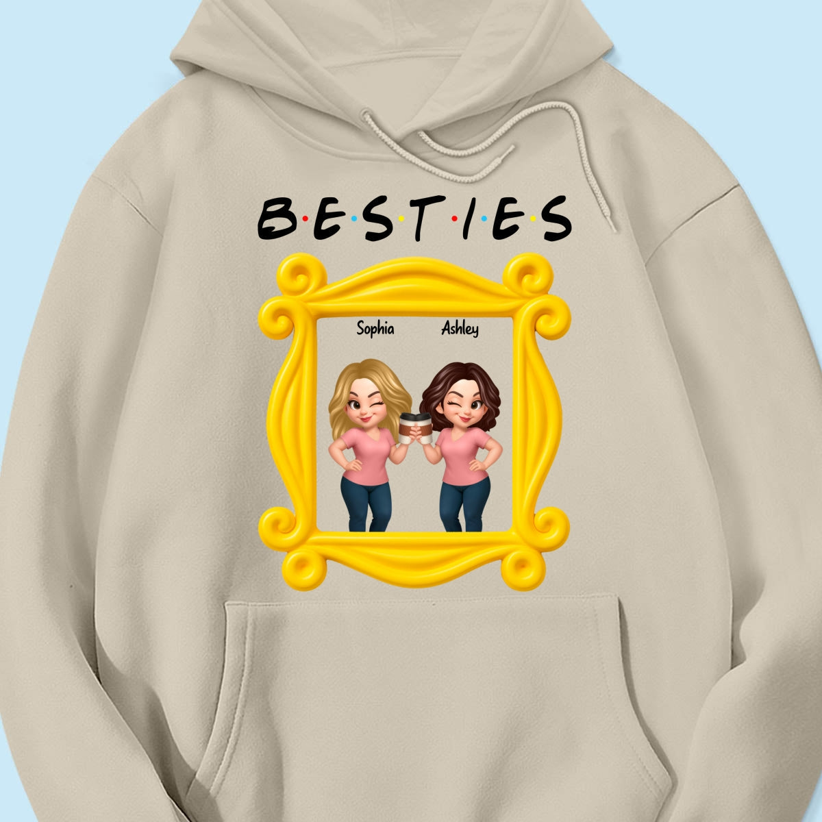 Best Friends Personalized Funny Matching Shirts, Sweatshirts, Fall Gift for Best Friends