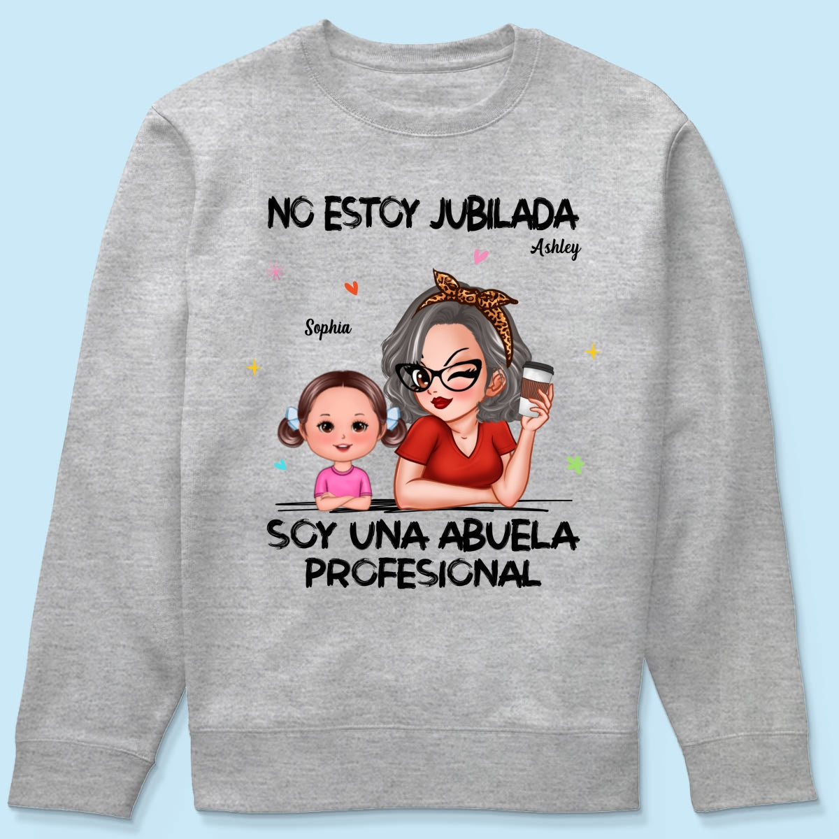 Retired Grandma Spanish Abuela Personalized Shirt