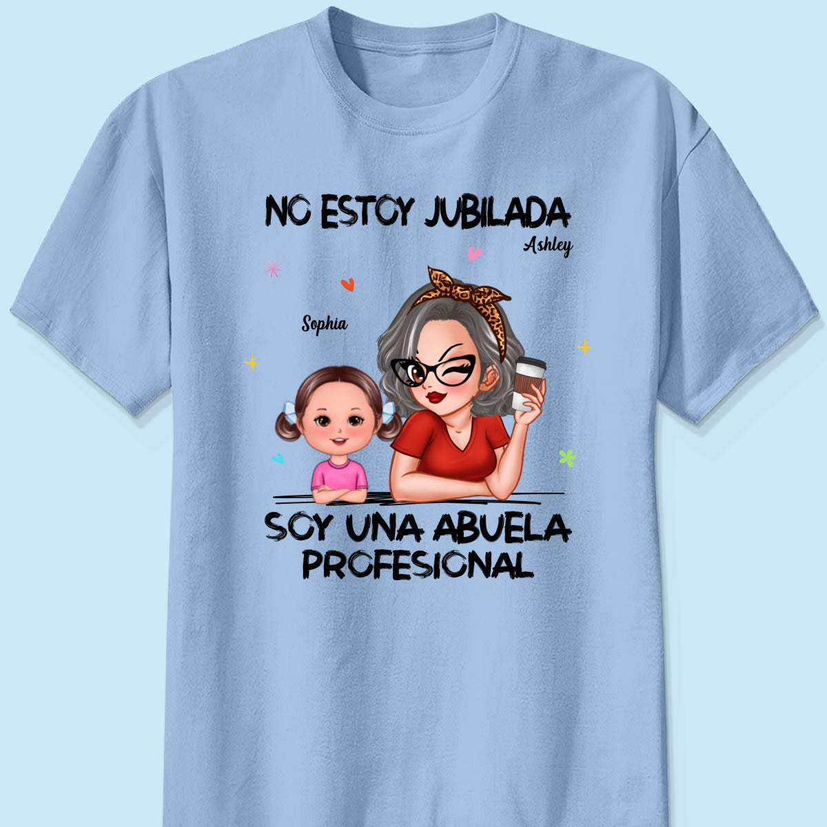 Retired Grandma Spanish Abuela Personalized Shirt