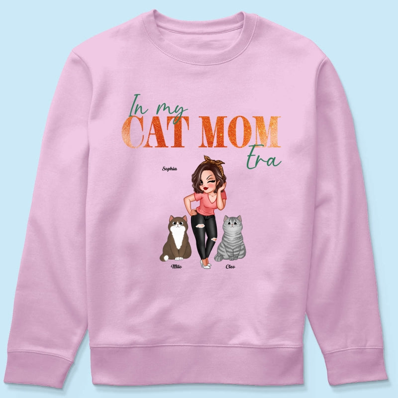 In My Cat Mom Era Pretty Woman & Fluffy Cats - Personalized Shirt