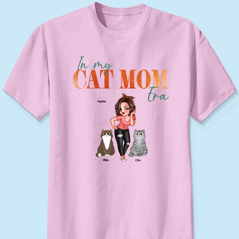 In My Cat Mom Era Pretty Woman & Fluffy Cats - Personalized Shirt