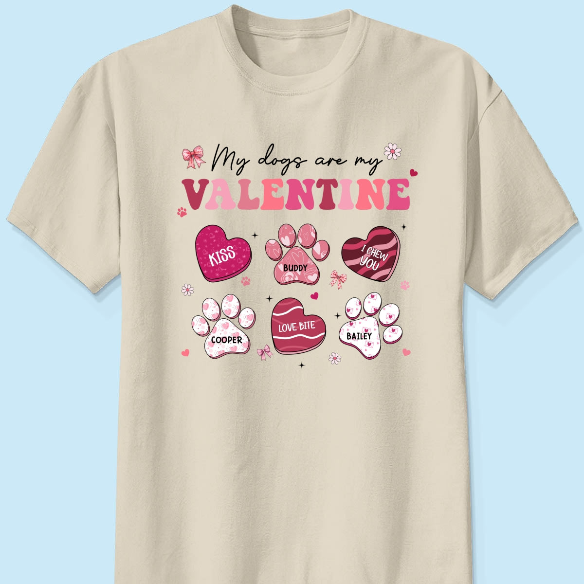 My Dogs Cats Are My Coquette Paw Gift For Pet Lover Personalized Shirt