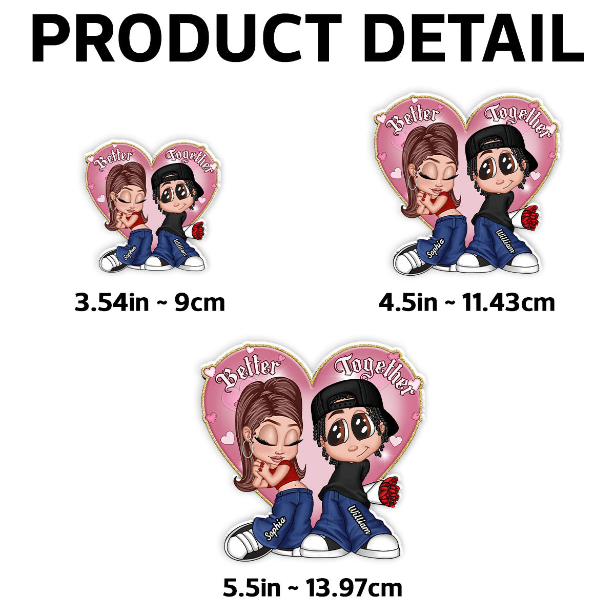 Be Mine Y2K Chicano Style Couple Gift For Her For Him Personalized Acrylic Fridge Magnet